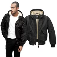 Odzież taktyczna i umundurowanie - Kurtka Brandit CWU Hooded Black - miniaturka - grafika 1