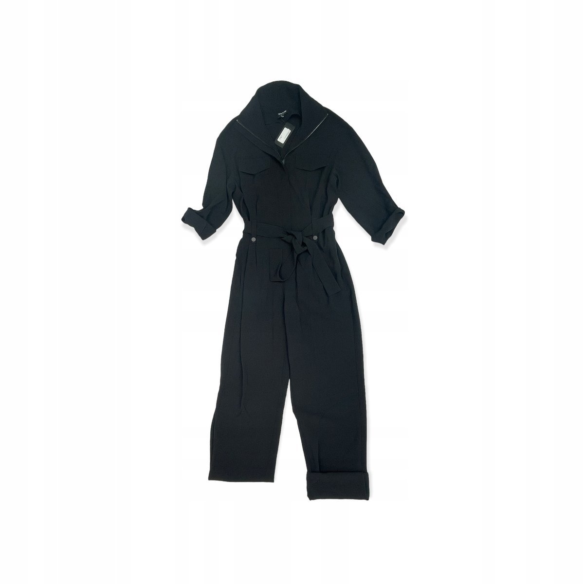 Czarny kombinezon damski rękaw KENNETH COLE 36