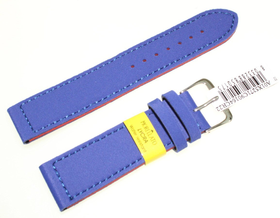 Wodoodporny pasek do zegarka 22 mm Morellato Lycra A01X5271C90164CR22