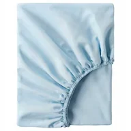 Prześcieradła - IKEA BRUKSVARA prześcieradło z gumką 90x200 NIEBIESKIE - miniaturka - grafika 1