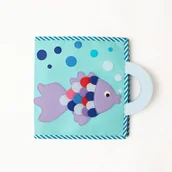 Zabawki sensoryczne - Książeczka Manipulacyjna, Tablica, Quiet Book, Montessori - Magiczna Ryba/ Jolly Designs - miniaturka - grafika 1