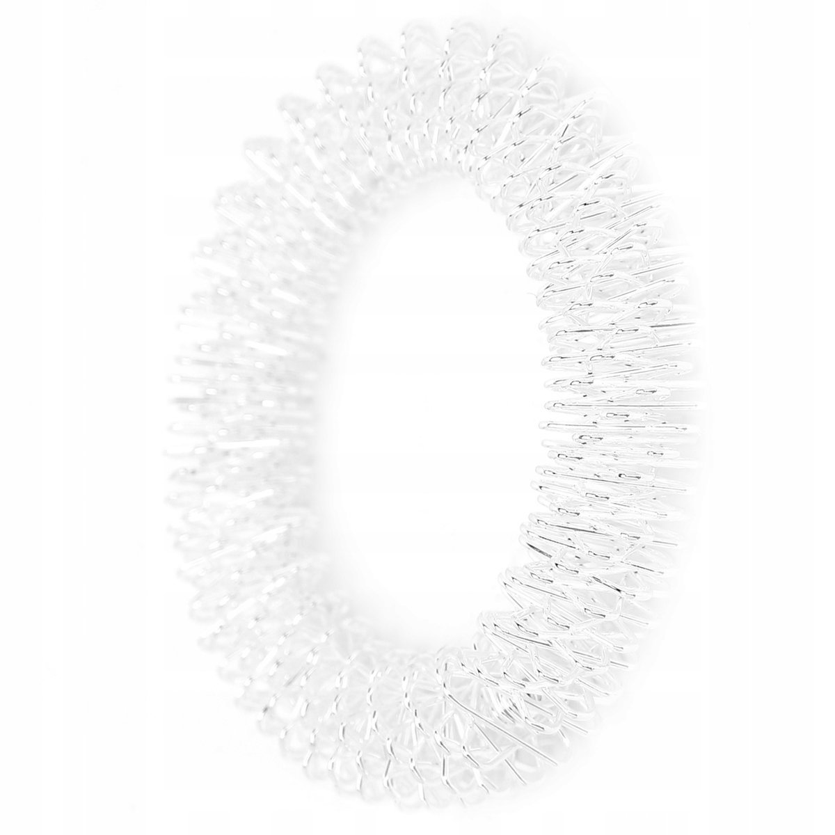 Srebrny pierścień do masażu nadgarstka łagodzi