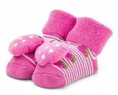 Skarpetki dla dzieci - Ciepłe bawełniane skarpetki z grzechotką r 1-2 lat - miniaturka - grafika 1