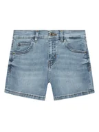 Spodenki damskie - Guess Szorty jeansowe J4RD20 D4CA0 Niebieski Regular Fit - miniaturka - grafika 1