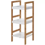 Półki łazienkowe - FENIKS Bathroom Solutions Regał łazienkowy, bambusowy, 3-poziomowy, szafka bambusowa na kosmetyki, akcesoria 569096 - miniaturka - grafika 1