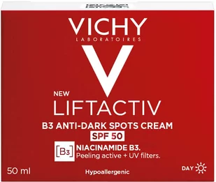 VICHY Liftactiv Liftactiv B3 Anti Dark Spots Cream SPF50 50 ml - Krem SPF50 50 ml - Balsamy i kremy do opalania - miniaturka - grafika 2