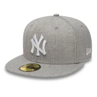 Czapki i chusty sportowe męskie - Czapka z daszkiem New Era 59FIFTY MLB NY New York Yankees Essential Heather Grey - 11044974-7 7/8 - 62.5cm - miniaturka - grafika 1