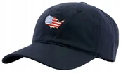 Czapki i chusty sportowe męskie - Czapka z daszkiem męska damska młodzieżowa Mapa USA 54-58cm HAFT FLAGA - miniaturka - grafika 1
