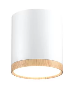 Candellux Oprawa natynkowa TUBA IP20 śr. 6.8 cm biała LED - Oprawy, klosze i abażury - miniaturka - grafika 1