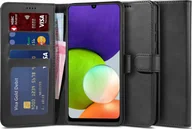 Etui i futerały do telefonów - Tech-Protect Etui Wallet &quot;2&quot; do Samsung Galaxy A22 5G Black - miniaturka - grafika 1