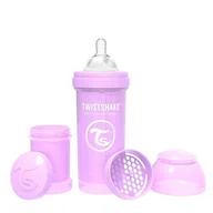 Butelki dla niemowląt - Twistshake Butelka antykolkowa, Fioletowy, 260 ml - miniaturka - grafika 1