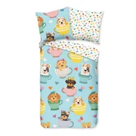 Pościel dla dzieci - Bawełniana jednoosobowa pościel dziecięca 140x200 cm Dogs – Bonami Selection - miniaturka - grafika 1