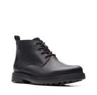 Półbuty męskie - Clarks Chard Mid Gore-Tex [black oily leather] - rozmiar 41 - miniaturka - grafika 1