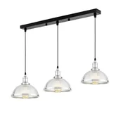 Lampy sufitowe - POTRÓJNA LAMPA WISZĄCA LOFT CHROMOWANA BRICO W3 PRO - miniaturka - grafika 1
