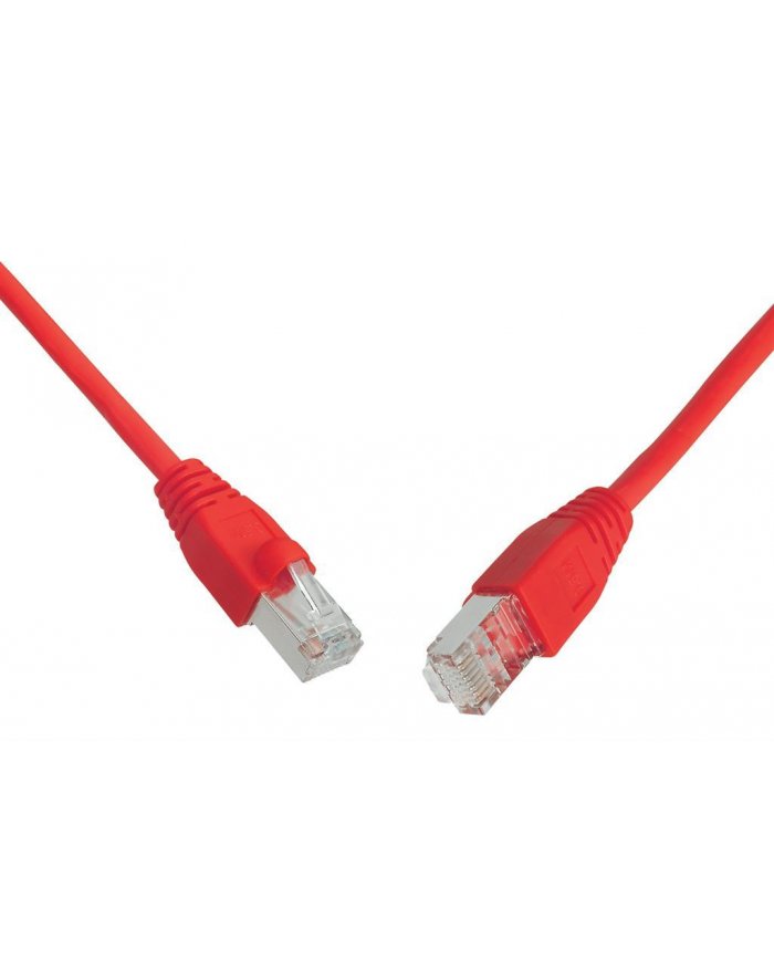 Solarix patchcord kat. 5e UTP PVC, osłonka nasuwana, 20m czerwony C5E-114RD-20MB