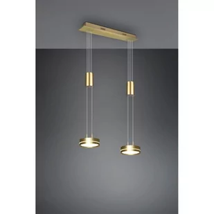 Trio Franklin LED lampa wisząca 2-punktowa mosiądz 326510208 - Lampy sufitowe - miniaturka - grafika 1