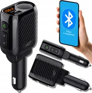 Transmitery FM - Transmiter FM LTC TRANSMITER BLUETOOTH V5.3 Z GN. ZAPALNICZKI 120W MIERNIK AKU. QC3.0+Type-C PD 20W - miniaturka - grafika 1