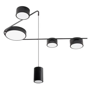 Salonowa lampa sufitowa-wisząca ZUMAIA C0250 Maxlight LED 32W 3000K okręgi czarny - Lampy sufitowe - miniaturka - grafika 1