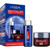 Zestawy kosmetyków damskich - L'Oréal Paris Revitalift Laser Pure Retinol Night Serum Zestaw serum do twarzy na noc Revitalift Laser Pure Retinol Night Serum 50 ml + krem do twarzy na dzień Revitalift Laser X3 SPF25 50 ml - miniaturka - grafika 1