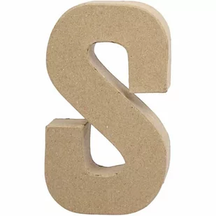 Creativ Company AS Creativ Company, duża litera "S", Papier Mache, 20,5 cm - Pozostałe akcesoria dla plastyków - miniaturka - grafika 1