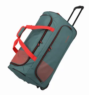 Torba Podróżna na kółkach Travelite Basic Fresh 71cm Zielony/Pomarańczowy - Torby podróżne - miniaturka - grafika 1