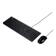 Zestawy myszka + klawiatura - Zestaw klawiatury i myszy Asus U2000, przewodowy, zawiera mysz, EN, czarny - miniaturka - grafika 1