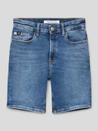 Spodnie i spodenki dla chłopców - Szorty jeansowe o kroju regular fit z 5 kieszeniami - miniaturka - grafika 1