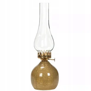 ŚWIECZNIK SZKLANY METALOWY tealight imitacja lampy naftowej żółty 34cm - Świeczniki ŚWIECZNIK SZKLANY METALOWY tealight imitacja lampy naftowej żółty 34cm - Świeczniki - miniaturka - grafika 1