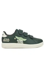 Buty dla dziewczynek - adidas Sneakersy Star Wars Advantage IH6253 Zielony - miniaturka - grafika 1