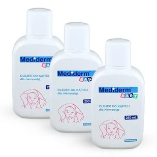 Zestaw Mediderm Baby Olejek Do Kąpieli, 3 X 250Ml - Kosmetyki kąpielowe dla dzieci - miniaturka - grafika 1