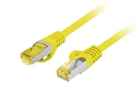 Patchcordy - Patchcord lanberg s/ftp kat.6a 10m lszh cu fluke passed żółty - miniaturka - grafika 1
