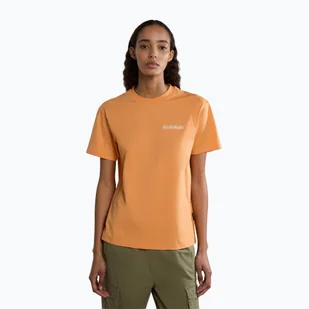 Koszulka damska Napapijri S-Faber orange mandarin - Koszulki i topy damskie - miniaturka - grafika 1