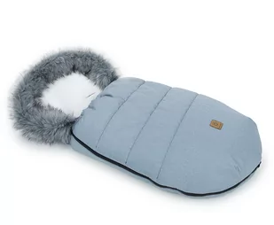 MAMO-TATO Zimowy śpiwór do wózka - Popiel / ecru - Śpiworki dla dzieci - miniaturka - grafika 1