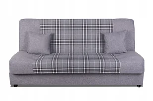 Platan sofa rozkładana JAS, z funkcją spania, sofa tapicerowana, sprężyny - Kolor: szary w kratkę - Sofy i kanapy - miniaturka - grafika 1