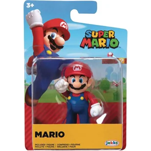 SUPER MARIO NINTENDO JAKKS PACIFIC ORYGINALNA RUCHOMA FIGURKA MARIO 7cm - Figurki dla dzieci - miniaturka - grafika 1