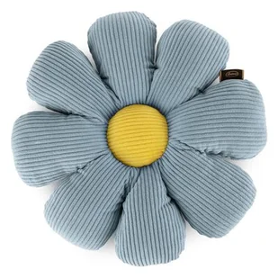 Poduszka EUROFIRANY Flower 40 37 cm Niebieski - Poduszki - miniaturka - grafika 1