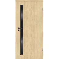 Drzwi wewnętrzne - Skrzydło drzwiowe 90P pokojowe dąb amber lakierowane vega prawe - miniaturka - grafika 1