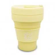 Kubki dla dzieci - Kubek silikonowy pastel powder yellow Z13649 CoolPack 355ml - miniaturka - grafika 1