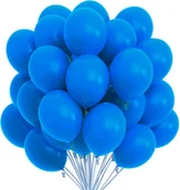 Balony i akcesoria - Balony pastelowe, matowe, niebieski, mild blue, royal blue 50 szt. - miniaturka - grafika 1