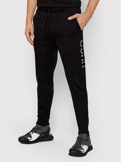 Spodnie sportowe męskie - Hugo Spodnie dresowe Drowin 50461618 Czarny Regular Fit - grafika 1