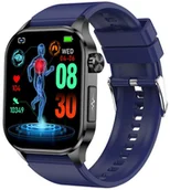 Smartwatch - Hagen HB30.14.5317 Smartwatch HB30 Czarny na Niebieskim Pasku - miniaturka - grafika 1