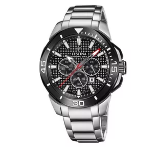 Zegarek Zegarek Festina Chrono Bike 20641/4 Silver - Zegarki męskie - miniaturka - grafika 1