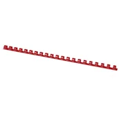 Grzbiety do bindownic - Grzbiety do bindowania OFFICE PRODUCTS 6mm czerwone plastikowe 100szt. - miniaturka - grafika 1