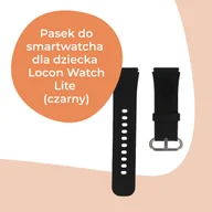 Akcesoria do smartwatchy - Pasek do zegarka dla dziecka Locon Watch Lite GJD.06 (czarny) - miniaturka - grafika 1