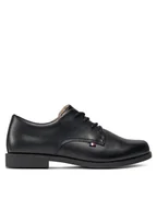 Buty dla chłopców - Tommy Hilfiger Półbuty Low Cut Lace Up Shoe T3B4-33174-1355 Czarny - miniaturka - grafika 1