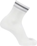 Skarpetki i podkolanówki sportowe - Skarpety Salomon Sonic Quarter White / Lunar Rock - miniaturka - grafika 1