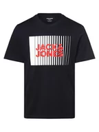 Koszulki męskie - Jack & Jones - T-shirt męski  JJECorp, niebieski - miniaturka - grafika 1