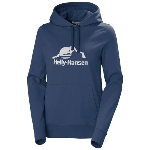 Helly Hansen Damska bluza z kapturem W Nord z grafiką, 585 Ocean, L