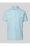 Koszulki męskie - Koszulka polo z krótkim zamkiem błyskawicznym - Selected Homme - miniaturka - grafika 1