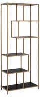 Regały - Actona Regał Seaford złoty 77-35-185cm 0000088159 - miniaturka - grafika 1